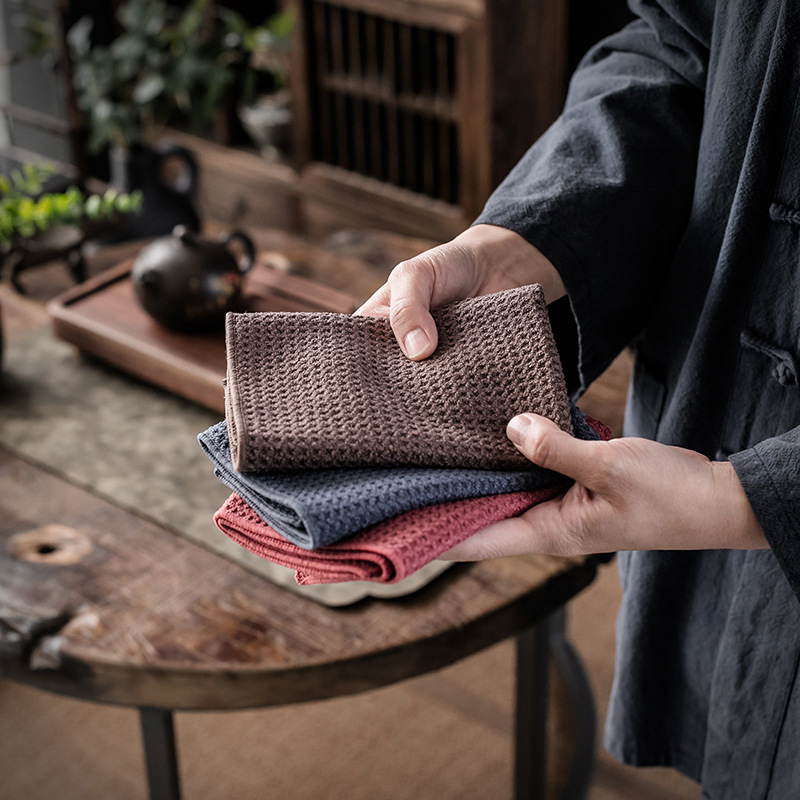 Khăn trải bàn trà đơn giản thanh lịch, khăn trải bàn thiền, Bộ trà Kungfu, phụ kiện trà đạo, khăn trải bàn trà cao cấp, khăn trải bàn trà Thấm Nước Kiểu Trung Quốc