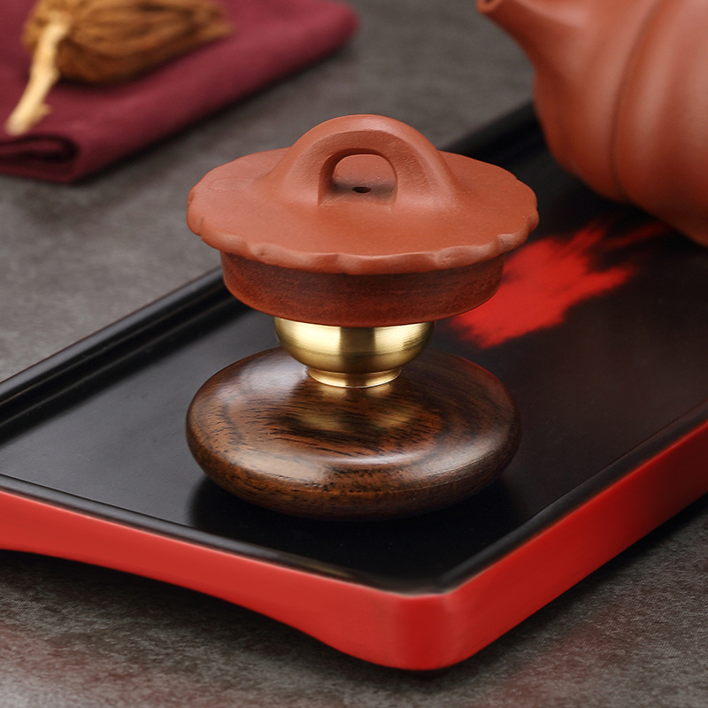 Nắp ấm gia dụng có nắp gỗ đồng Phụ Kiện Bộ ấm trà gỗ nguyên khối cao cấp có nắp ấm trà trang trí nắp ấm thủy tinh