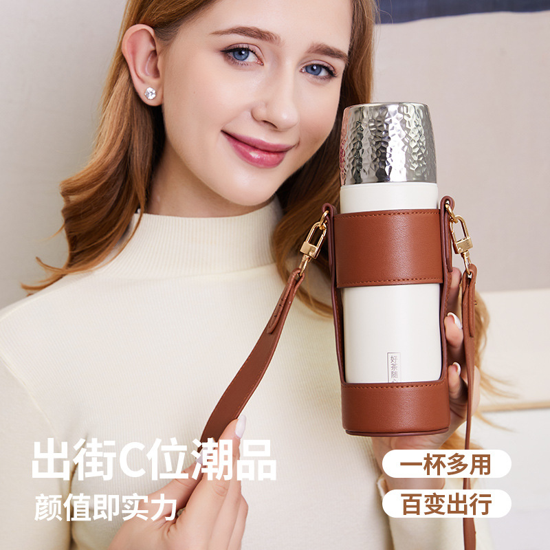 Bán buôn Cốc giữ nhiệt hình Búa cốc trà Om cốc trà nam nữ 316 lót tách trà tách trà cốc nước Tặng chữ