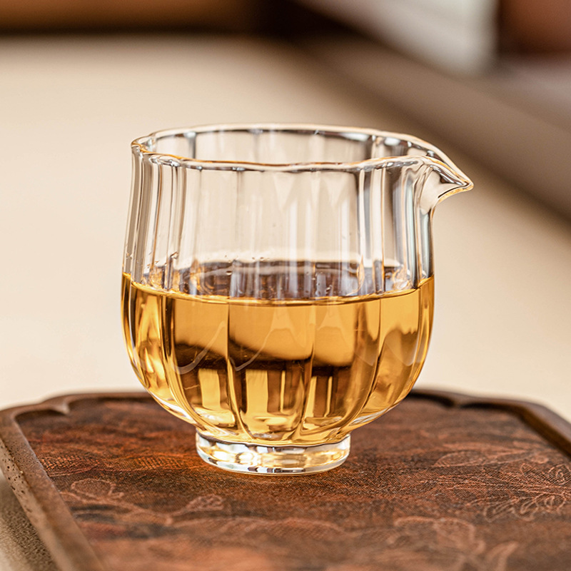 Nhà máy sản xuất cánh hoa tách trà thủy tinh chịu nhiệt độ cao borosilicat cao bộ trà trà trà đạo tách trà