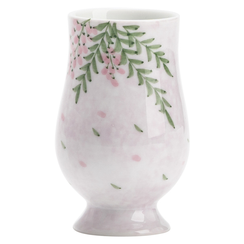 Tách trà chiết eo hoa tử đằng vẽ tay tách trà cốc chủ nhân giá trị cao cốc uống trà gốm sứ Trung Quốc