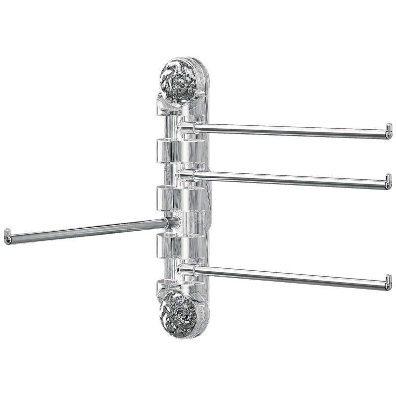Giá treo khăn cốc hút nhà vệ sinh không cần đục lỗ xoay nhiều thanh giá treo nhà vệ sinh nhà vệ sinh