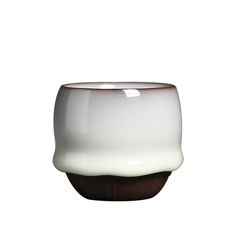 Cốc trà Kung Fu bằng men ngọc, cốc chủ nhân tráng men dày bào thai bằng sắt Wu Jun, cốc đơn, cốc thơm, cốc nếm trà