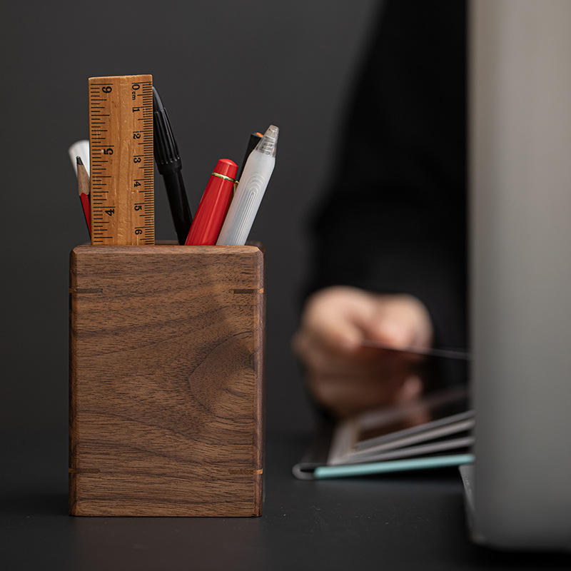 Ống trà gỗ đặc óc chó kiểu Trung Quốc mới trà đạo sáu quý nhân dao Trà đồng Phụ Kiện Dụng cụ pha trà bàn trà dụng cụ pha trà