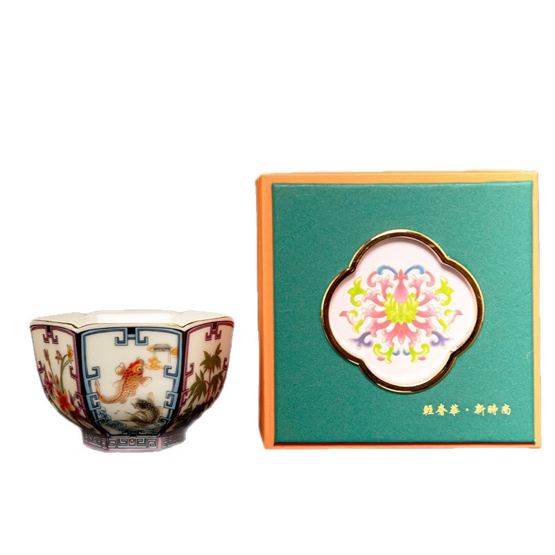Cốc trà ngọc bích mỡ cừu cổ điển cốc chủ nhân sơn cốc đơn cỡ lớn quà tặng sản phẩm cá nhân