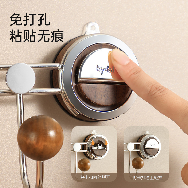 Móc treo cốc hút sau cửa, không đục lỗ, túi đi học chịu lực mạnh, để đồ trong nhà, móc treo tường, móc treo phòng ngủ