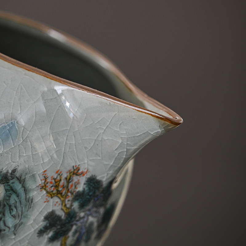 Jingdezhen Gongdao Cốc sứ cao cấp Bộ tách trà Bộ lọc trà mới Bộ trà Kung Fu Trà Biển chống bỏng Bán buôn