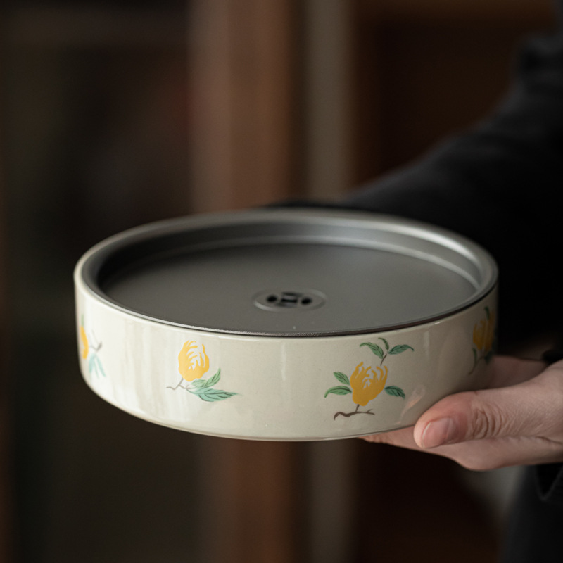 Suying Da'antang tráng men Huanxi Ấm trà Bộ trà Kung Fu Ấm trà bong bóng khô bàn nuôi Ấm Đế ấm khay đựng nước