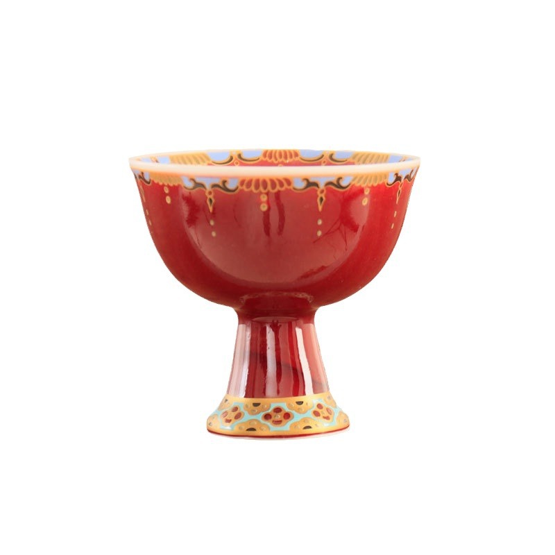 Lang men đỏ nhiệt độ cao nguyên khoáng cổ trà đạo Trung Quốc bộ trà lớn gốm đỏ Trung Quốc nhà chủ cốc