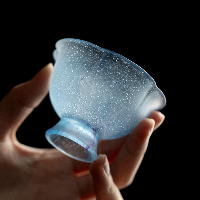 Bộ trà Kung Fu tráng men cổ kính cốc trà cá nhân thiết bị pha trà cao cấp Yushantang thương hiệu ấm chén chân cao