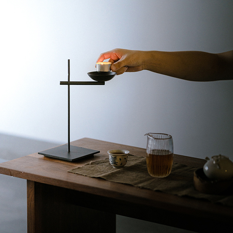 Bàn nến sắt rèn phong cách Nhật Bản Da'antang bàn đèn dầu trang trí cổ điển bàn nến sắt rèn bàn trang trí phòng trà B & B