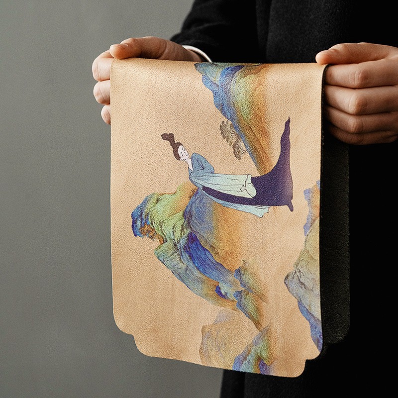 Khăn trà cỡ lớn kiểu Trung Quốc, khăn trải bàn, khăn trải bàn, khăn đựng trà thấm nước, khăn lau 100% cotton, khăn trải trà, khăn trải trà