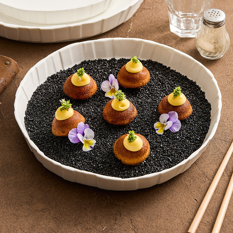 Đĩa salad trái cây gốm sứ hoa văn Origami đĩa đĩa đĩa đĩa đĩa đĩa đĩa đồ ăn phương Tây nhà hàng khách sạn Pháp sáng tạo đĩa đĩa đĩa đĩa đĩa đồ ăn gia dụng