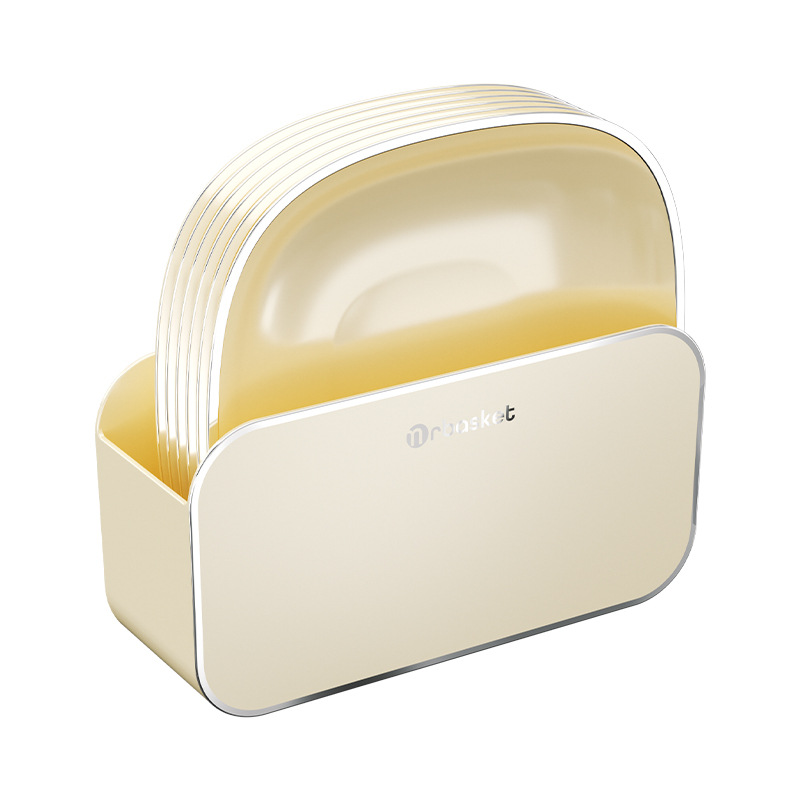 Đĩa xương dạng kem, đĩa xương nhựa gia dụng, đĩa trái cây cấp thực phẩm, đĩa đựng đồ ăn kèm để bàn, đĩa đựng rác