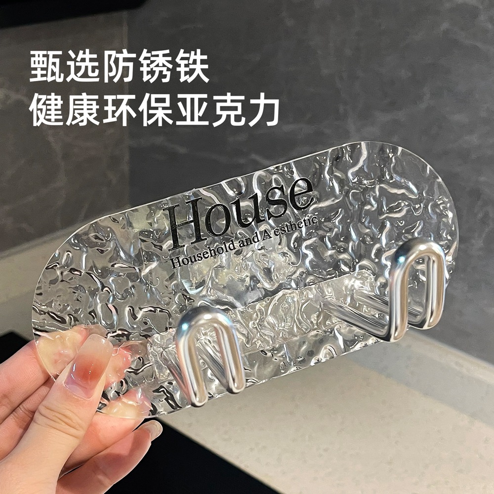 Giá đỡ máy sấy tóc Acrylic cho phòng tắm gia dụng không đục lỗ Giá để đồ Dyson treo tường máy sấy tóc để đồ