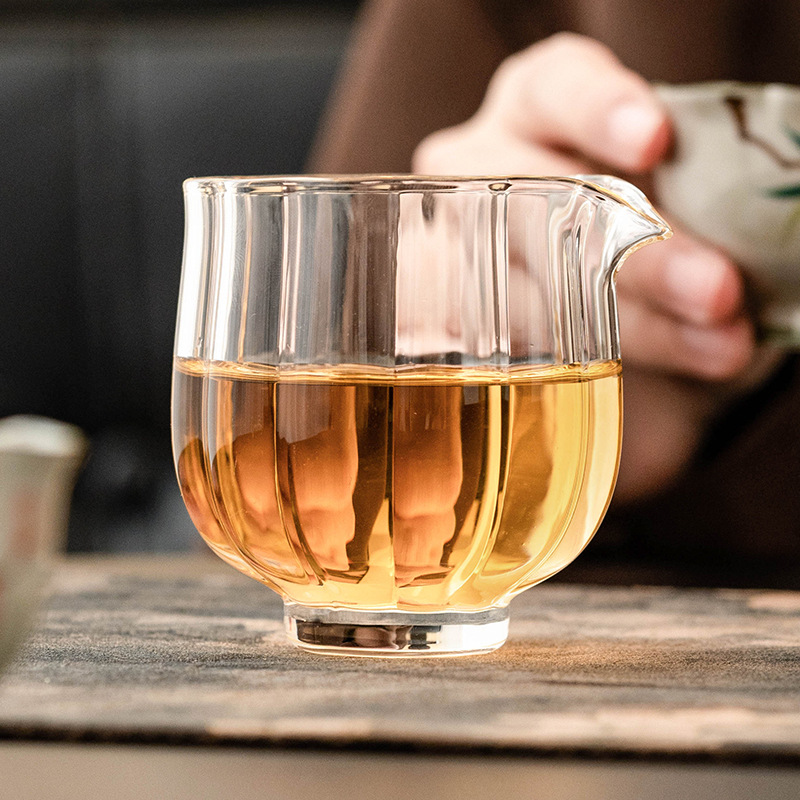 Nhà máy sản xuất cánh hoa tách trà thủy tinh chịu nhiệt độ cao borosilicat cao bộ trà trà trà đạo tách trà