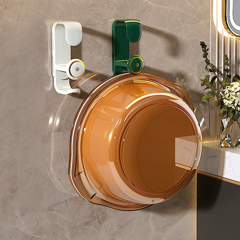 Móc treo chậu rửa có thể thu vào hiện vật giá để đồ phòng tắm và phòng tắm không cần đục lỗ Giá đựng Chậu rửa treo tường