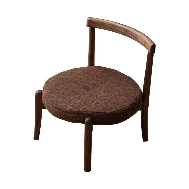 Ghế futon có thể gập lại bằng Gỗ Óc Chó mới của Trung Quốc, ghế cửa sổ lồi đơn giản, ghế ngồi cầm tay ngoài trời bằng gỗ nguyên khối, ghế trà, ghế đẩu nhỏ