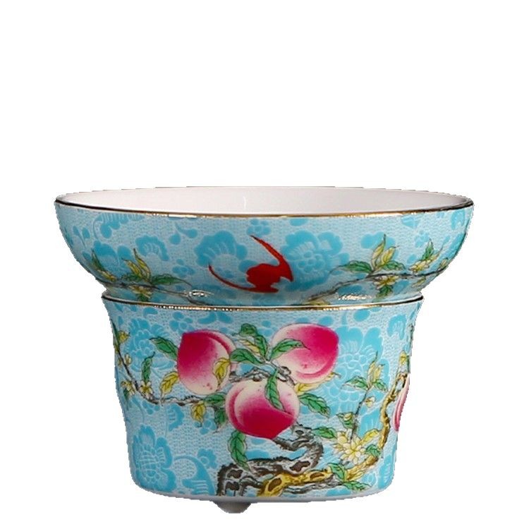 Phụ kiện bộ lọc trà lọc trà men màu retro phụ kiện bộ lọc trà cao cấp bộ lọc trà lưới lọc trà bán buôn