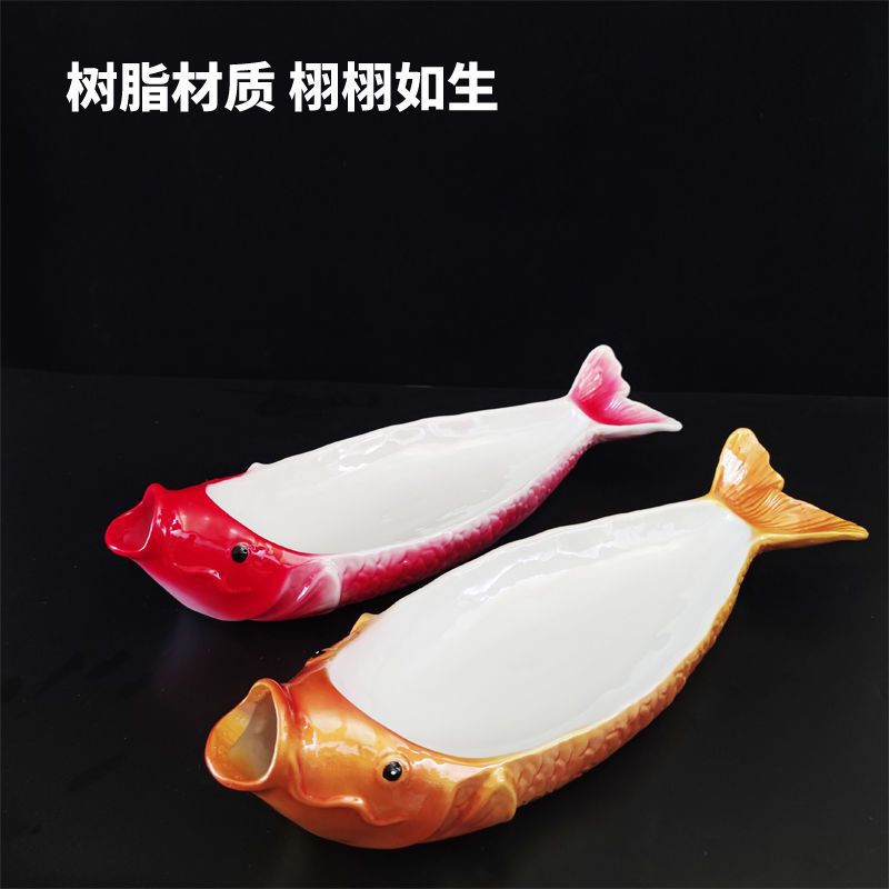 Đĩa cá thương mại giá trị cao Nhà hàng Lẩu kích thước lớn Bộ đồ ăn Sashimi đĩa đá khô tính năng sáng tạo quan niệm nghệ thuật nổi tiếng trên mạng