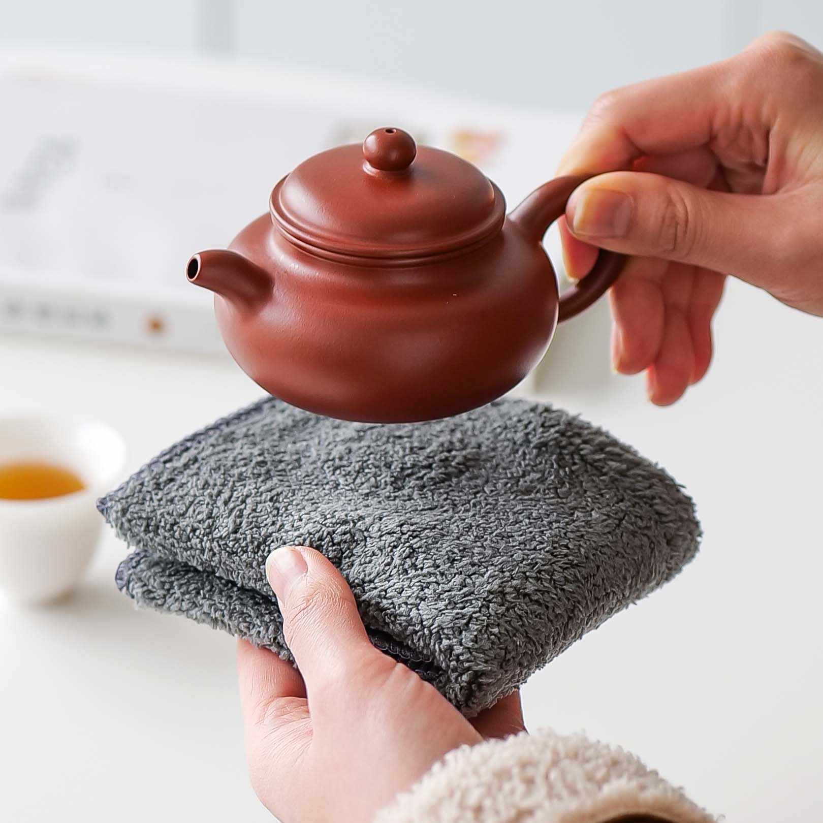 Khăn trải bàn thấm nước dày dặn phong cách Nhật Bản vải mềm khăn trải bàn bộ trà kungfu gia dụng khăn lau ấm trà không rụng lông trà đạo