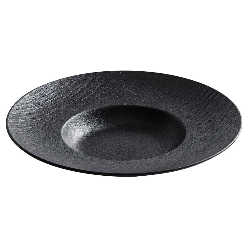 Đĩa mũ rơm đá cát lún, đĩa súp dày, bộ đồ ăn đơn giản nhẹ nhàng sang trọng cao cấp, đĩa mì ống gốm sứ, đĩa ăn tây, đĩa salad