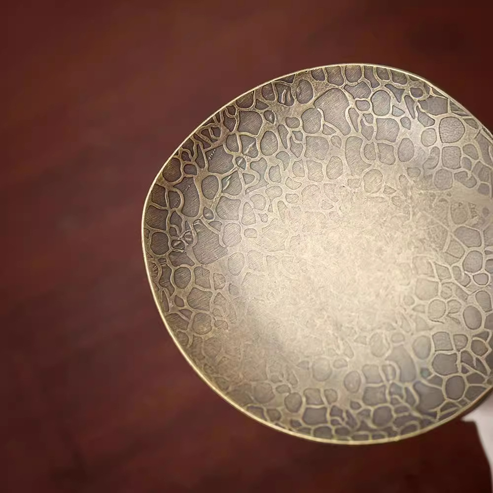 Lót cốc bằng đồng, khay đựng cốc kiểu Nhật Zen kiểu mới, tách trà đạo Kung Fu, đệm cách nhiệt, Bộ trà kim loại, đệm ăn, phụ kiện