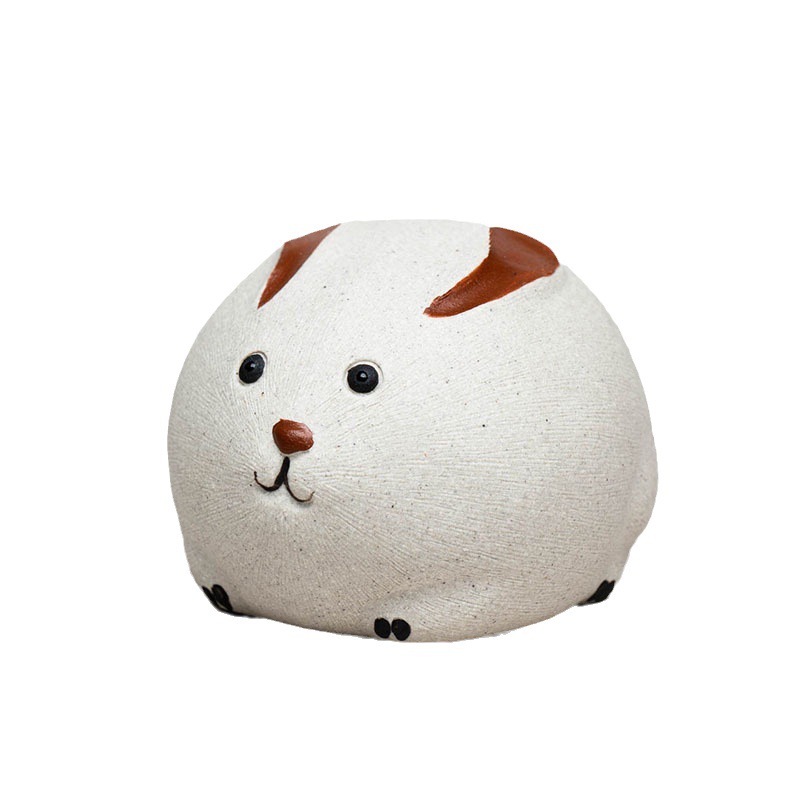 Đồ trang trí nhỏ thỏ vật nuôi trà cát tím Yixing bàn trà thủ công mỹ nghệ Khay trà Phụ Kiện Bộ trà sáng tạo chơi trà thỏ dễ thương