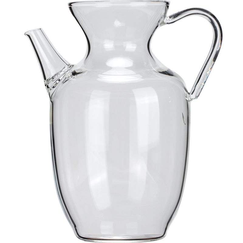 Ấm trà thủy tinh chịu nhiệt ấm trà dụng cụ chia trà trà xanh ấm pha trà có lọc