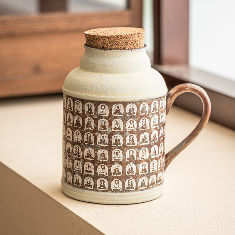 Cốc ấm tay mùa đông mạ bạc phong cách Trung Quốc cốc ấm tay nhỏ gia dụng dụng dụng cụ trà kungfu ấm trà nghẹt ấm đơn bán buôn