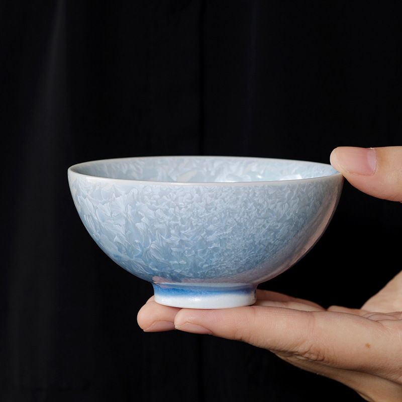 Cốc trà Kung Fu tráng men pha lê gốm sứ cốc chủ nhân cao cấp phong cách Trung Quốc chuyên dụng cá nhân cốc trà đơn