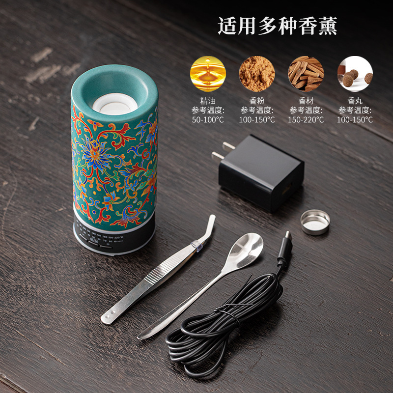 Đồ trang trí trang trí lư hương bằng gốm sứ