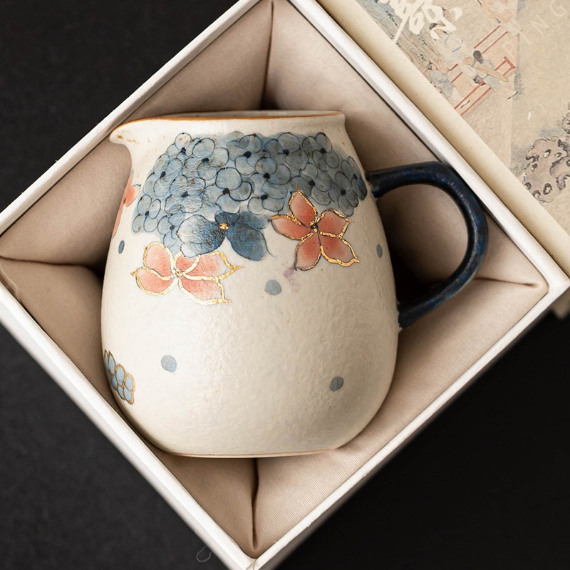 Cốc công bằng gốm đá lửa trắng xanh cốc đồng phục dụng cụ trà Kung Fu gia dụng một người uống trà chống nóng đồ trà Haifen cốc trứng rồng