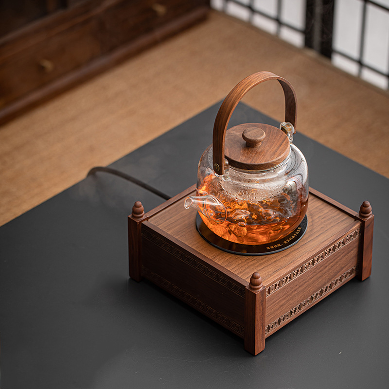Ấm đun trà Da'antang, dụng cụ pha trà, ấm pha trà thủy tinh dày, bếp pha trà gia dụng, bếp gốm điện, bếp pha trà