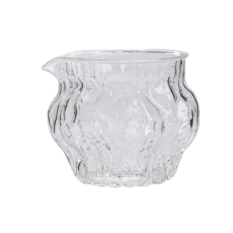 Bán buôn cốc thủy tinh hoa văn quả óc chó cốc công cộng chịu nhiệt dày kiểu Nhật dụng cụ pha trà Kung Fu tách trà Biển Trà