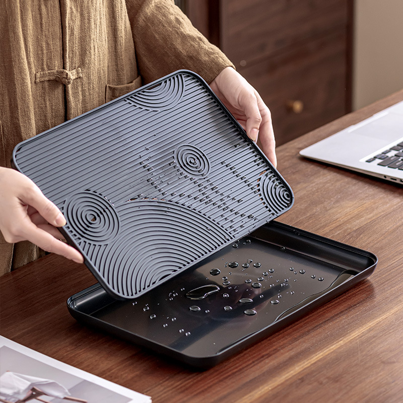 Bộ trà Kung Fu du lịch Nhật Bản bộ nhỏ khay trà đơn giản gia dụng cốc trà gốm sứ túi xách tay ngoài trời