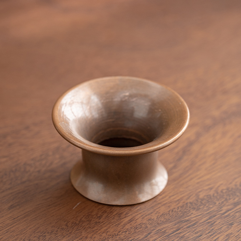 Dụng cụ bỏ trà bằng đồng nguyên chất, dẫn trà vào ấm, dụng cụ lấy trà vào bình đựng trà, phễu đựng trà, trà đạo Kung Fu, không phù hợp kiểu Nhật