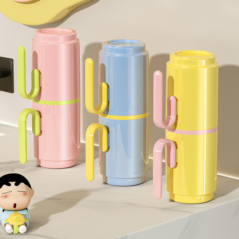 Cốc nước súc miệng du lịch cốc đựng bàn chải đánh răng cầm tay cốc đựng đồ vệ sinh trẻ em gia dụng ký túc xá học sinh hộp đựng đồ giá trị cao