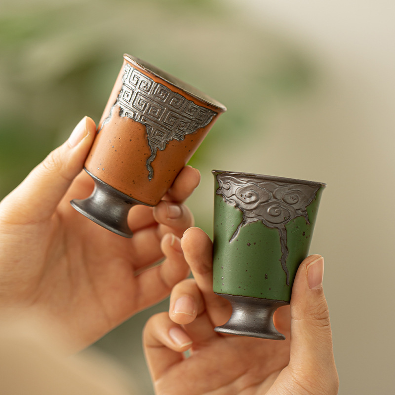Cốc trà gốm cổ điển bùn đá tốt lành cốc Chủ Nhỏ cốc đơn tách trà cốc trà cốc trà cốc trà Bộ trà Kung Fu