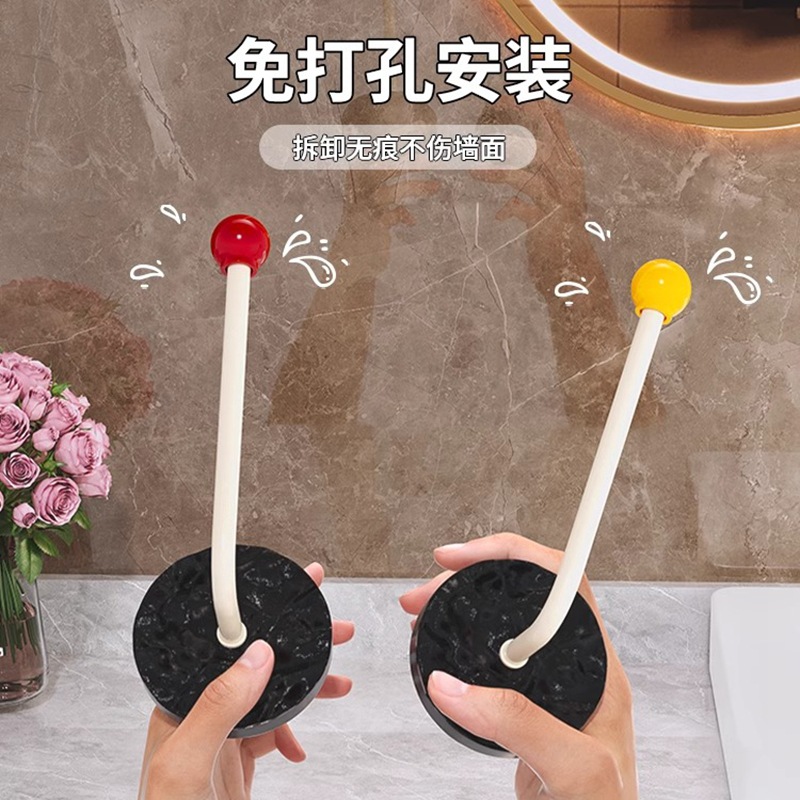 Giá để vòng tóc Dopamine băng đô không cần đục lỗ, dây buộc tóc, kẹp tóc nhà vệ sinh, phụ kiện, băng đô, móc treo, giá sắp xếp