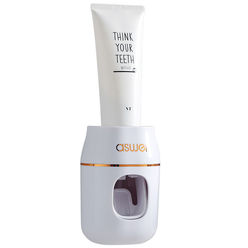 Dụng cụ thần kỳ bóp kem đánh răng Giá để máy ép tự động Giá để bàn chải đánh răng lười treo tường Giá treo trẻ em không cần đục lỗ
