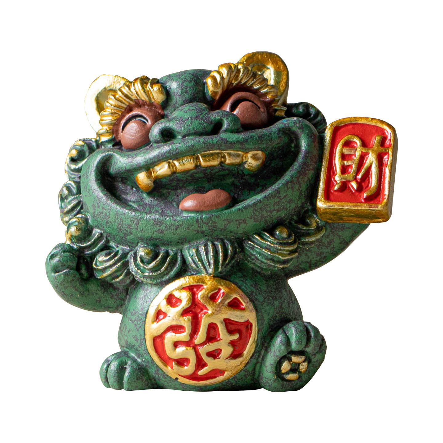 Đồ trang trí sáng tạo để bàn bằng đá sa thạch xanh may mắn nhà xưởng