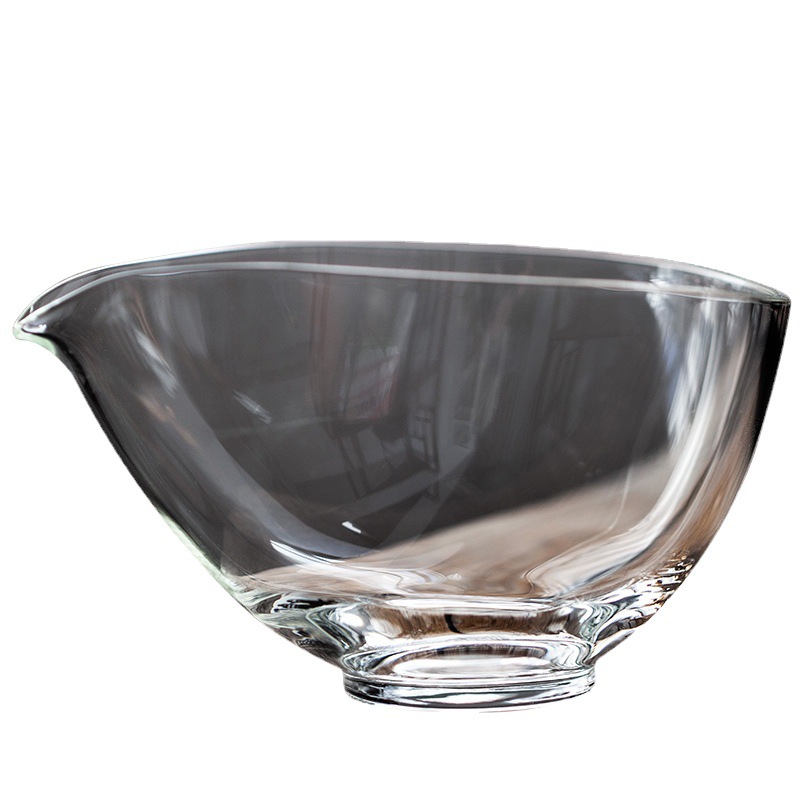 Cốc công bằng thủy tinh Bộ tách trà biển dày dặn Bộ tách trà trong suốt đơn giản chịu nhiệt cỡ lớn Bộ trà Kung Fu cỡ lớn