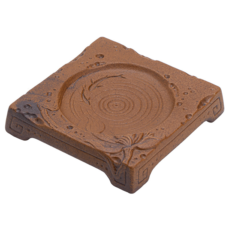 Bình đựng nước chấm, bình đựng nước chấm, bàn làm bằng gốm thô cổ, bàn làm bằng tay, khay đựng hoa quả khô gia dụng, khay đựng trà, phụ kiện bộ trà