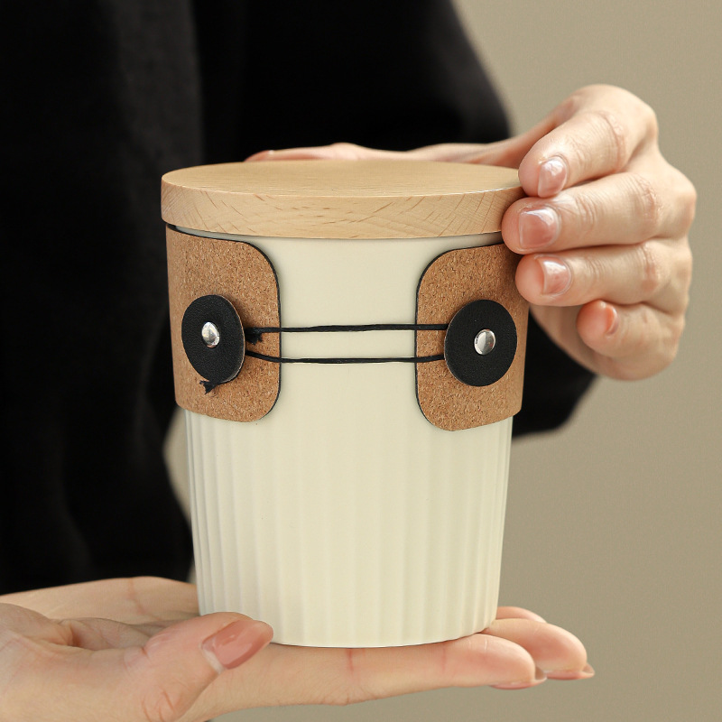 Cốc cà phê phong cách kem, cốc công sở, cốc có giá trị cao, cốc nước quà tặng văn phòng, cốc sứ quà tặng