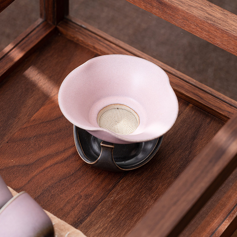 Lò nung thay đổi Dehua gốm lọc trà lọc trà lưới lọc trà tách nước trà Bộ pha trà gốm sứ Phụ kiện ngăn trà