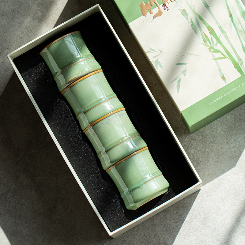 Bộ ấm chén gốm sứ cao cấp, bộ ấm chén trà, quà tặng sự kiện dành cho nhân viên, hộp quà tặng, hộp đựng bằng tre, hộp đựng trà an toàn