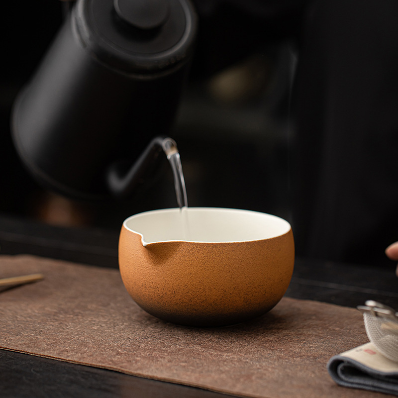 Bát matcha cổ, bình trà, bộ đứng, bát đựng trà miệng nhọn tròn, bình đựng trà, bình đựng trà, phụ kiện bộ trà gốm sứ