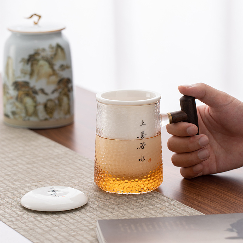 2021 Trà đen lon trà hộp rỗng hộp quà Dahongpao Jin Junmei trà xanh Biluochun gốm sứ phong cách retro