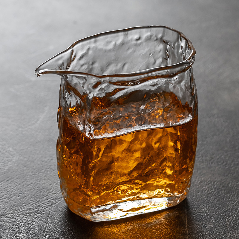 Cốc công tắc thủy tinh kiểu Nhật, dụng cụ chia trà dày chịu nhiệt, trà Kung Fu sáng tạo, cốc công cộng miệng đại bàng, cốc công thức đơn